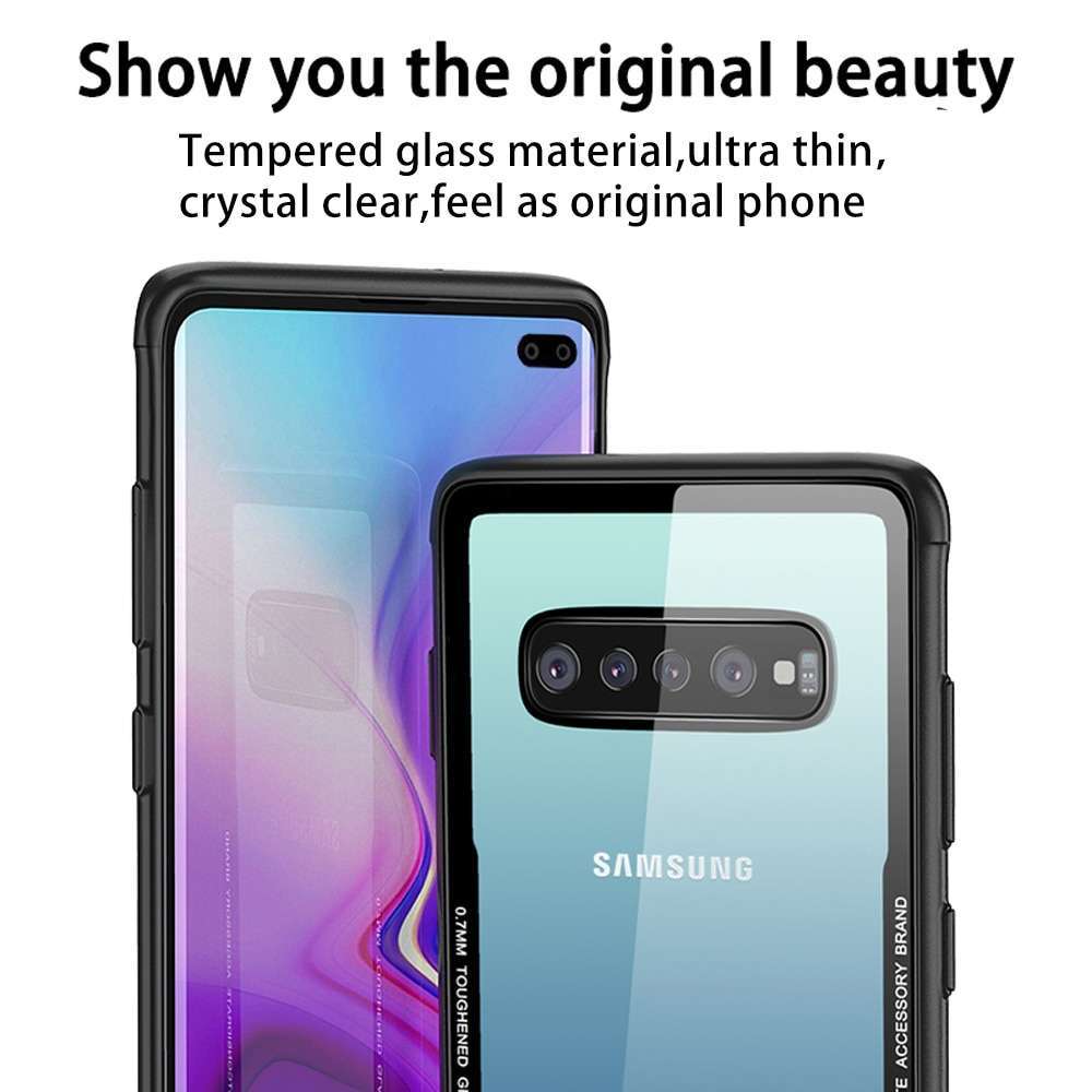 Show Real Device Tempered Glass Cover For Samsung Galaxy S10, Plus Show Real Device Tempered Glass Cover For Samsung Galaxy S10, Plus