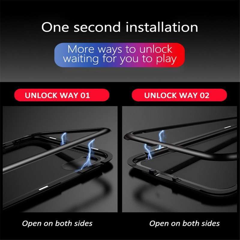 Two Way Install Magnetic Cover For Samsung Galaxy S10, S10+ Two Way Install Magnetic Cover For Samsung Galaxy S10, S10+